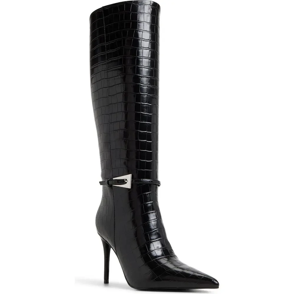 Aldo Tiffany Women's Stiletto Black Boots Size 8.5 MSRP $140